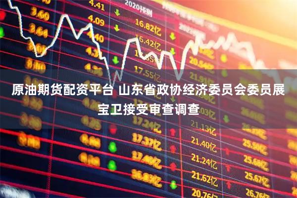 原油期货配资平台 山东省政协经济委员会委员展宝卫接受审查调查