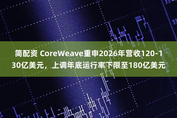 简配资 CoreWeave重申2026年营收120-130亿美元，上调年底运行率下限至180亿美元